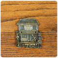イギリス ヴィンテージ ブラス ドアノッカー 真鍮製 骨董店 インテリア 雑貨 店舗什器「Ye Olde Curiositie Shoppe」Q-500