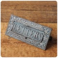 イギリス アンティーク レタースロット 郵便受け アイアン インテリア ディスプレイ 店舗什器 「LETTERS」 Q744