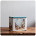 イギリス ビンテージ ティー缶/ブリキ/TIN/小物入れ/LONDON/アンティーク/インテリア雑貨【1752-1835 JOHN NASH】S-379