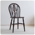 イギリス アンティーク調家具 ホイールバックチェア/ウィンザーチェア/トラディショナル/木製椅子【車輪のモチーフが素敵】S-958