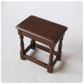 イギリス アンティーク 木製 サイドテーブル/無垢材/英国家具/花台/店舗什器/ディスプレイ【スツールとしての使用可】T-066