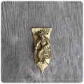 イギリス アンティーク ドアノッカー/真鍮製/ブラス/インテリア雑貨/建具/小物/英国/ディスプレイ【SCARBORO】T-335