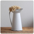 イギリス アンティーク ホーローウォータージャグ/水差し/琺瑯/エナメル/キッチン雑貨/花器/カントリー【Prince of Wares】T-356