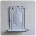 フランス アンティーク レードルラック/ホーロー/キッチン雑貨/ブロカント/古道具/マーブル柄【お部屋のアクセントに！】T-634
