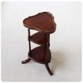 イギリス アンティーク調 花台 フラワースタンド シェフル マホガニー 家具 「ディスプレイ台」V-758