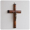 イギリス ヴィンテージ 十字架/クロス/壁掛け/キリスト/INRI/オブジェ/コレクタブル/アンティーク【お部屋のアクセントに】Z-292