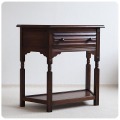 イギリス アンティーク調家具 コンソールテーブル/オーク材/ドロワー/店舗什器/花台/英国【うれしい引き出し付き】Z-682