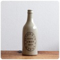 イギリス アンティーク ジンジャービアボトル/陶器製ビールボトル/花瓶/一輪挿し/インテリア【HARRIS&CO HYTHE】Z-988
