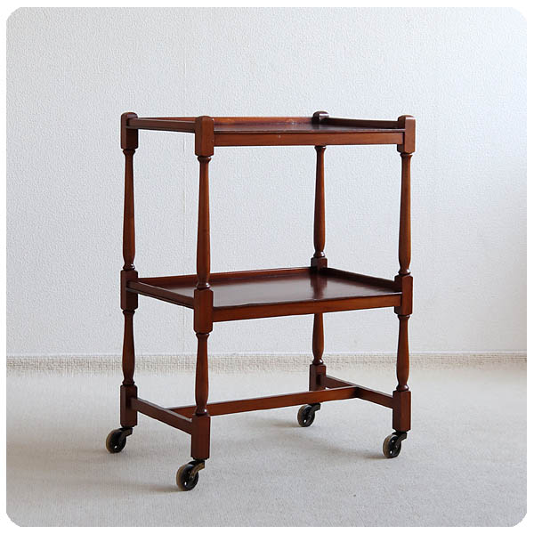 イギリス アンティーク キッチンワゴン トロリー キャスター付き 店舗什器 家具 V-074