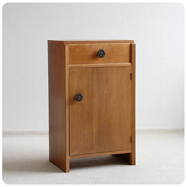 イギリス ヴィンテージ ベッドサイドキャビネット チーク ミッドセンチュリー 北欧 家具 V-162