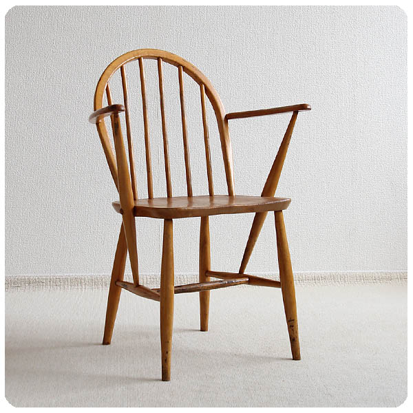 イギリス アンティーク アーコール アームチェア フープバック ercol 椅子 家具 V-246