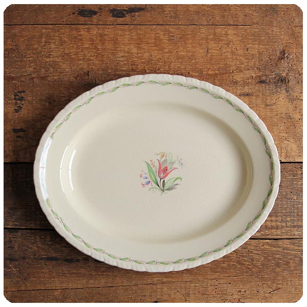 イギリス アンティーク プレート お皿 ニューホール 英国 雑貨「NEWHALL HANLEY」V-519