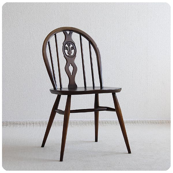 イギリス アンティーク アーコールチェア ERCOL 木製椅子 ダイニングチェア 家具「シスルバック」V-945