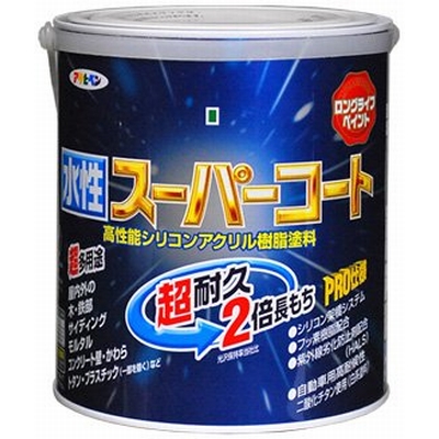 水性スーパーコート 1.6L 各色 【アサヒペン】