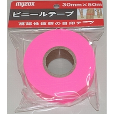 マイゾックス　ビニールテープ　ピンク　30ｍｍ×50ｍ　BT-30P