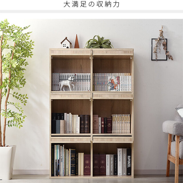 6枚フラップ書棚 縦型 横型 ブレゲー 【00-100056】｜激安