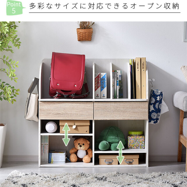 【新品・大セール！】ランドセルラック 収納ラック 収納家具 棚 収納 楽天市場】【国産/簡単組立/大容量収納】幅100cm ランドセルラック