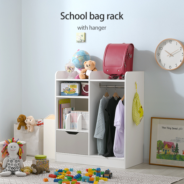 ハンガーラック付きランドセルラック 家具通販 ワイエムワールド本店