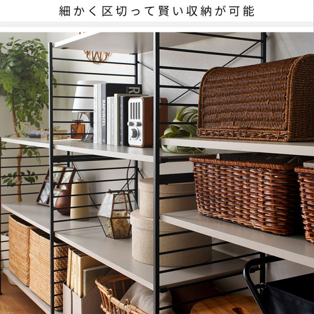 じゅんぴスチールラック ×2台 抗菌ABラック 下段開放タイプ 幅121.2×奥行46.2×高さ180cm (スチール