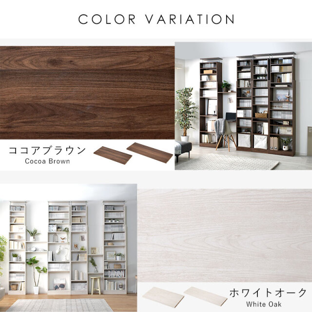 天井つっぱり本棚 スラスト 幅60cm 奥行19cm 専用 棚板2枚セット 【00