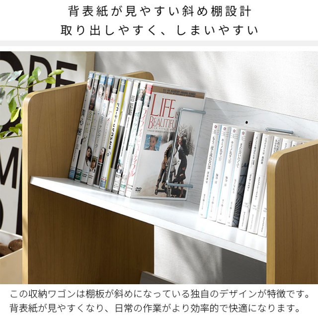 ファイルワゴン 3段 送料無料】 ファイルワゴン ファイルラック 3段 収納 ファイルも