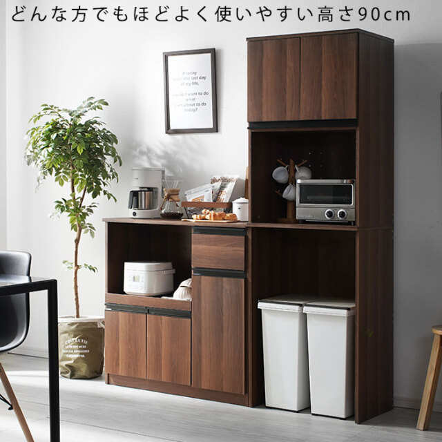 スライドラック付き 収納カウンター ラプレミニ 【00-370