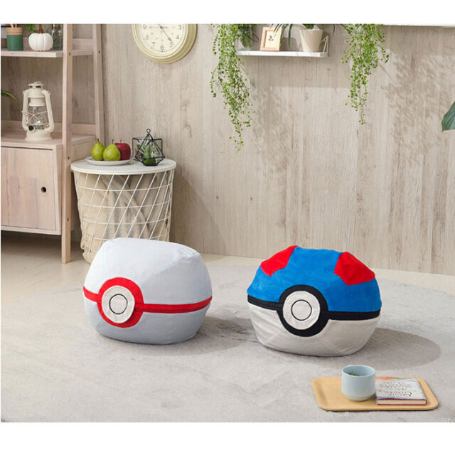 日本製 ポケモン モンスターボールオットマン 洗濯できる カバー