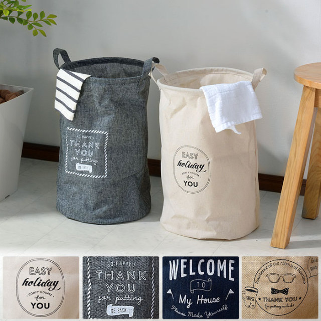 オシャレロゴ 折りたたみ ファブリックボックスラウンド バーニス 19 127 激安アウトレット家具通販ワイエムワールド