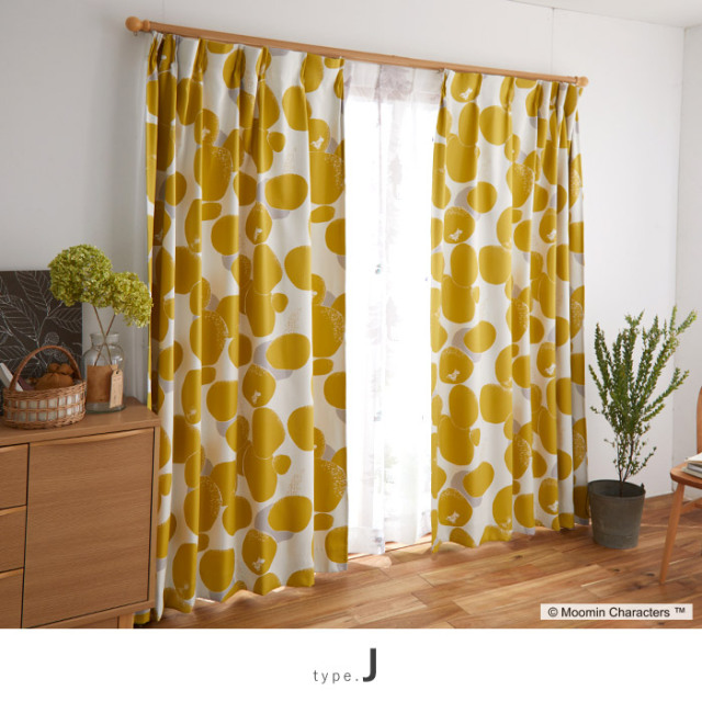 ムーミンカーテン 100×135 ドレープ 遮光 ハイドアンドシーク 北欧 ムーミンカーテン 100×135 ドレープ 遮光 ハイドアンドシーク 北欧