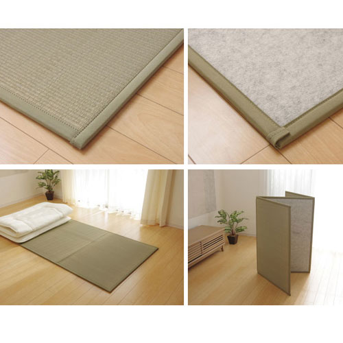純国産い草マットレス 三つ折タイプ セミダブル （約）120×210cm 【45