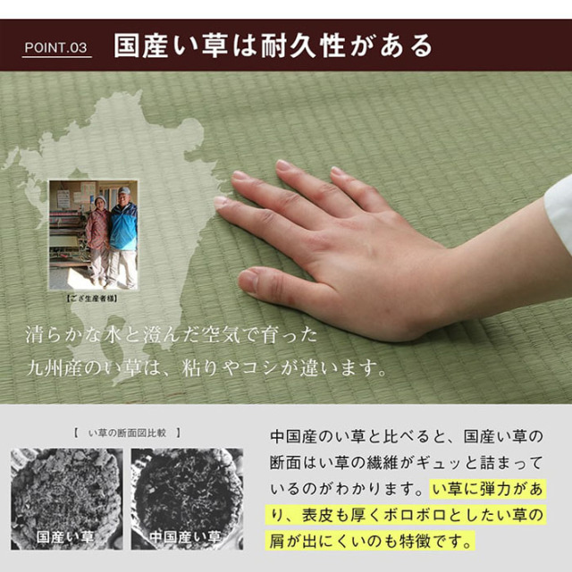 注目ショップ 純国産 い草 上敷き はっ水 カーペット 双目織 三六間8畳 約364 364cm Fucoa Cl