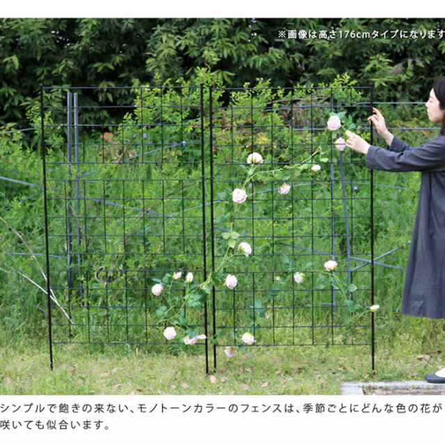 格子型アイアンフェンス 高さ75cm グラフ 4枚組 46 激安アウトレット家具通販ワイエムワールド