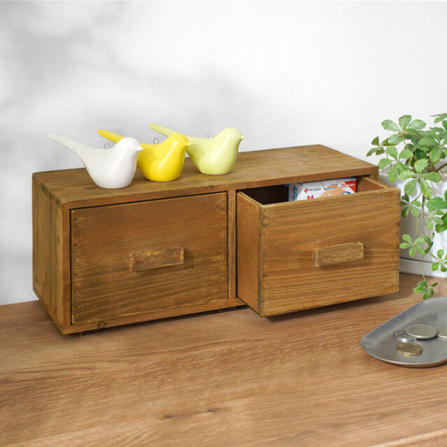 卓上収納 小物入れ 木製 【48-100007】｜激安アウトレット家具通販