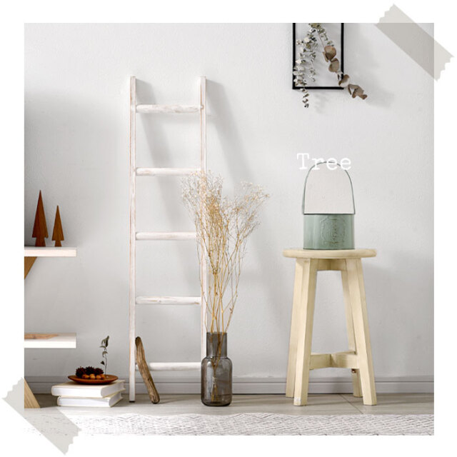 おしゃれ インテリア 木製ラダー ツリー 【48-100039】｜激安