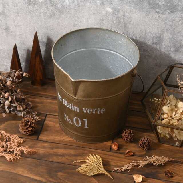 ヴィンテージ ブリキ バケツ 家具通販 ワイエムワールド本店