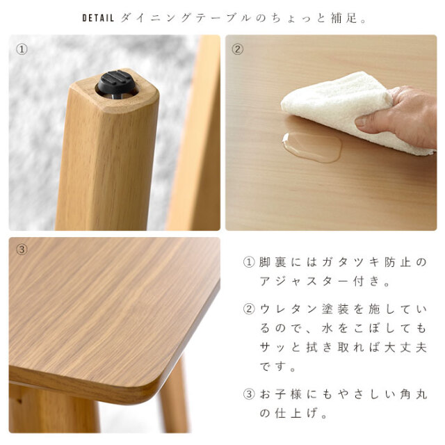 新品】CALMAシリーズ ウォールナット調 ドレッサーテーブル