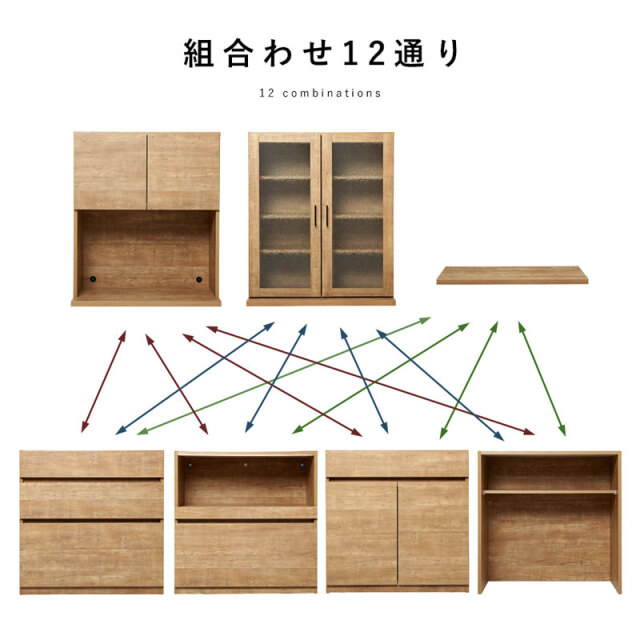 国産 ユニット キッチン収納 キューブ 上台 幅86cmタイプ 【68-100001