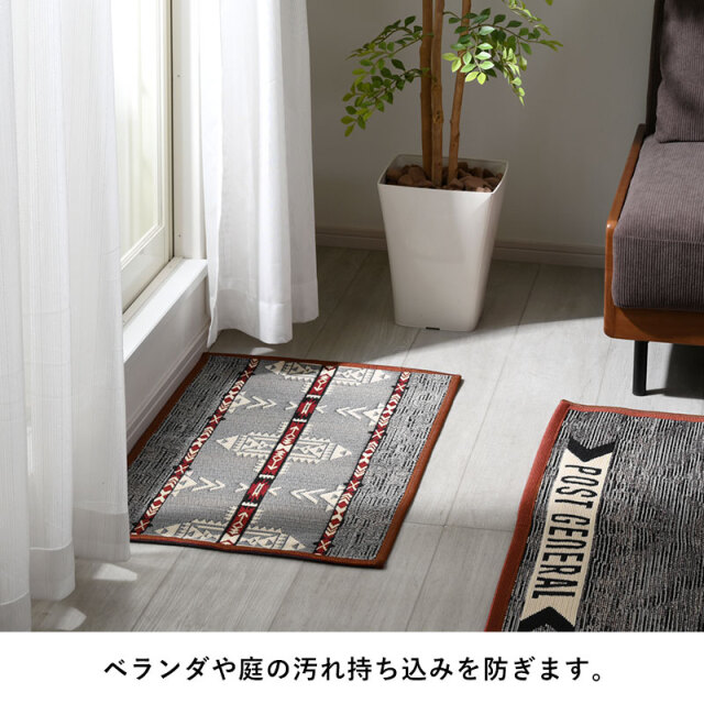 vintage ラグ カーペット、マルチカバー USA製、ドア、玄関扉、498 アンティーク風パッチワーク柄のラグマット 約 200x250 cm 3畳