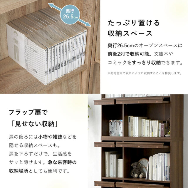 2種類セット セット ディスプレイラック 本棚 扉付 キッズ｜激安