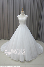 ウェディングドレス　DRESS PRODUCTION 総レース キャミソール スレンダードレス（W326）