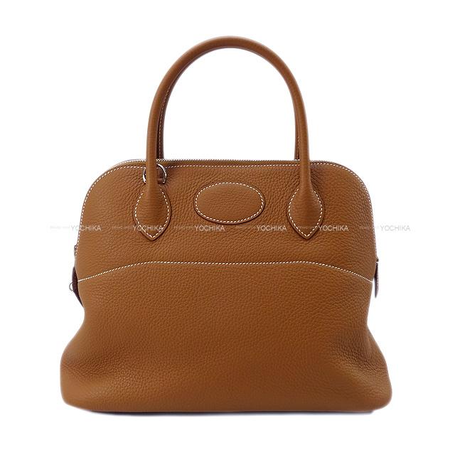 HERMES エルメス ハンドバッグ ボリード31 ゴールド トリヨン シルバー金具 新品