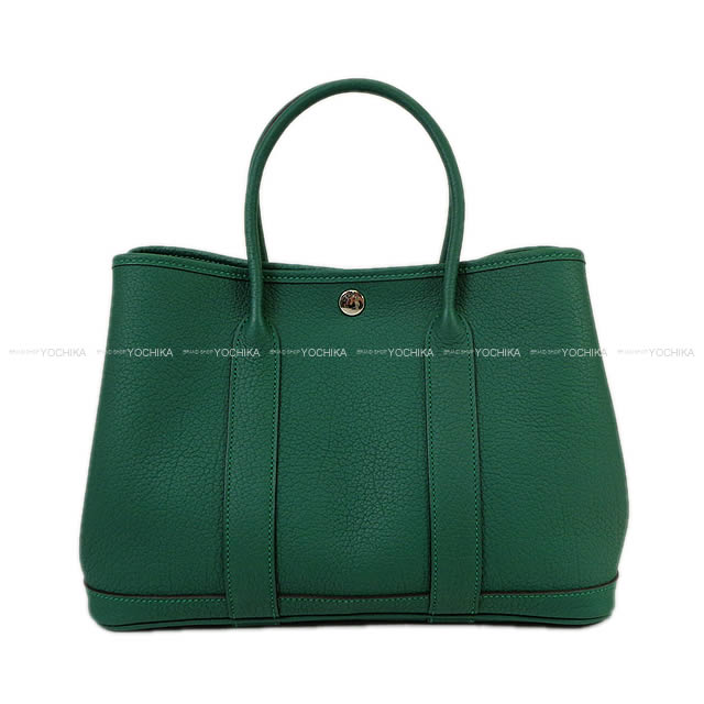 HERMES エルメス ガーデンパーティ 30 TPM マラカイト ネゴンダ(オールレザー型押し) 新品未使用