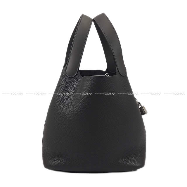 HERMES エルメス ハンドバッグ ピコタンロック タッチ 22 MM グラファイト×プロン トリヨンクレマンス/スイフト シルバー金具 新品未使用