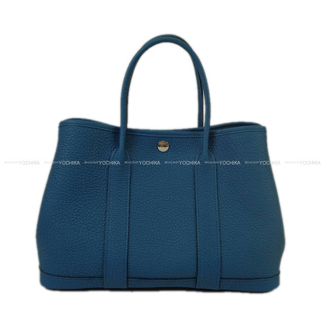 HERMES エルメス トートバッグ ガーデンパーティ 30 TPM コバルト ネゴンダ(オールレザー型押し) 新品未使用