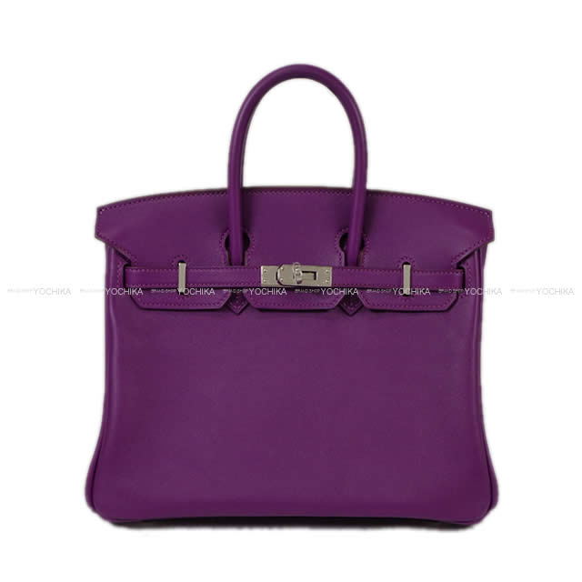 HERMES エルメス バッグ バーキン25 アネモネ スイフト シルバー金具 新品