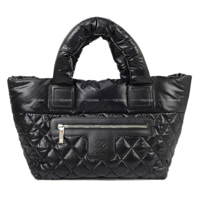 CHANEL シャネル COCO COCOON コココクーン ナイロンリバーシブル トートバッグ PM 黒(ブラック)/ボルドー ナイロン/レザー A48610 新品