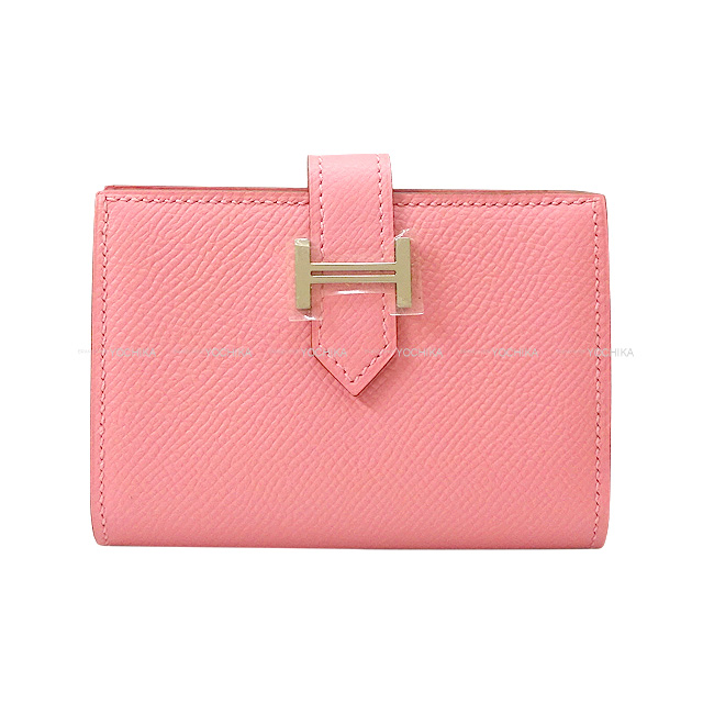 HERMES エルメス ベアンカードケース 名刺入れ ローズコンフェッティ エプソン シルバー金具 新品未使用