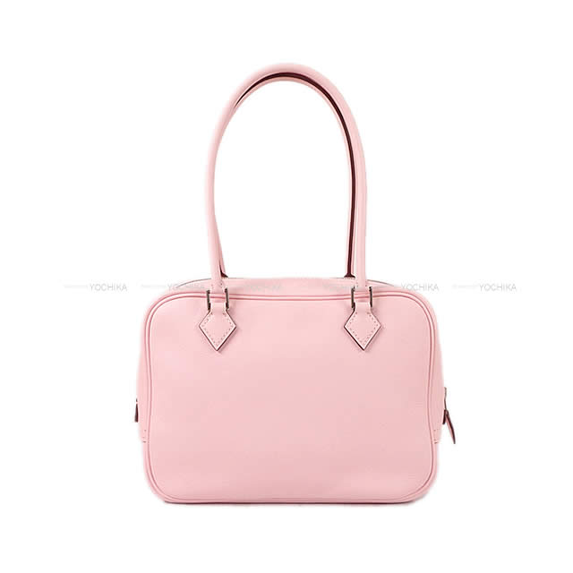 HERMES エルメス ハンドバッグ ミニ プリュム20 ローズサクラ スイフト シルバー金具 新品