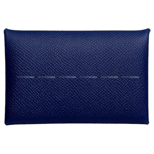 HERMES エルメス カードケース Calvi(カルヴィ) ブルーサフィール エプソン 新品