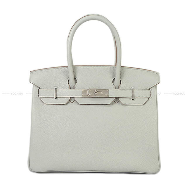 HERMES エルメス ハンドバッグ バーキン30 グリスパール(パールグレー) トリヨン シルバー金具 新品